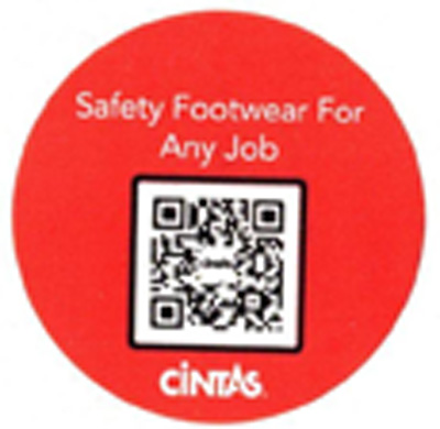 C-FTWINV CINTAS FOOTWEAR INVOICE STICKERS (250/roll)  o.1/25