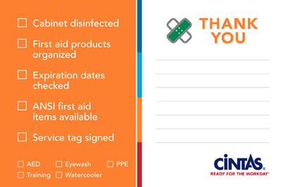 FAS-FAGOLD FIRST AID GOLD STANDARD THANK YOU NOTE (25/pk) o.5/24