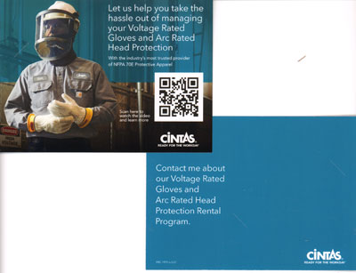 FRC-1975 HEAD AND HAND PROTECTION POSTCARD (20/PK) 3/21