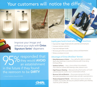 FS-1552 CINTAS ULTRACLEAN BIFOLD BROCHURE (50/PK) Rev.9/21