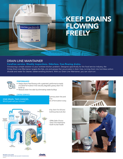 FS-2050 DRAIN LINE MAINTAINER CREDIBILITY SHEET (25/PK) Rev.3/25 (DIG)