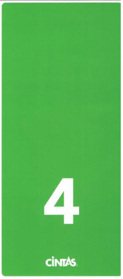 FS-2665 ZONE CLEANING STICKER GREEN (10/PK) 9/14