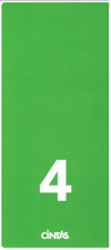 FS-2665 ZONE CLEANING STICKER GREEN (10/PK) 9/14