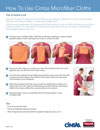 HC-3227 HOW TO USE CINTAS MICROFIBER CLOTHS SALES SHEET (20/PK) REV. 9/19 (DIG)