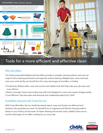 FS-3240 MICROFIBER FACT SHEET (25/PK) rev. 4/18 (DIG)