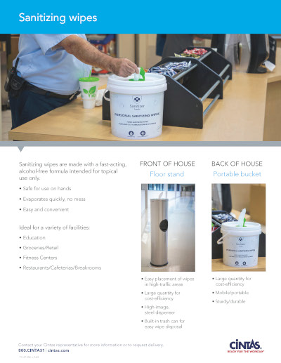 FS-3718B SANITIZING WIPES SELL SHEET (25/pk) 9/20