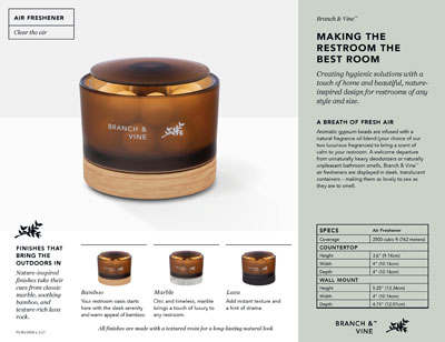 FS-BV-0004 BRANCH & VINE AIR FRESHENER FACT SHEET (25/PK) 3/21