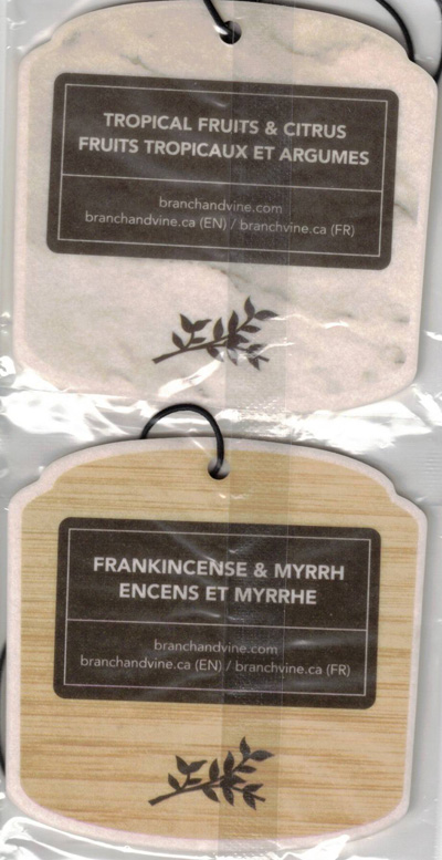 FS-BV-AF BRANCH & VINE AIR FRESHENER (20/PK) 6/23