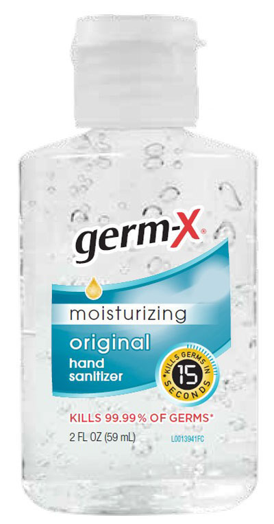 FS-3099 GERM-X MOISTURIZING HAND SANITIZER SAMPLE (48/case) 5/20