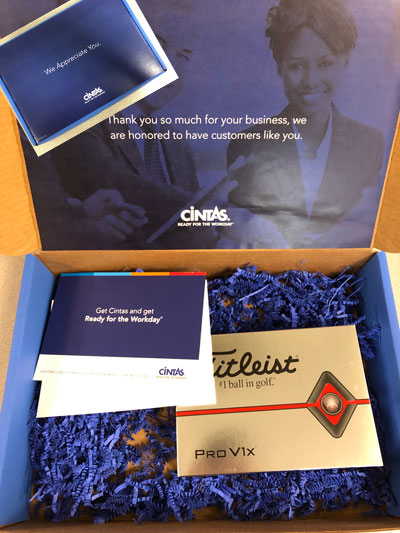 G-TY-GB CUSTOMER APPRECIATION GOLFBALL GIFTBOX (1/EA) 1/21