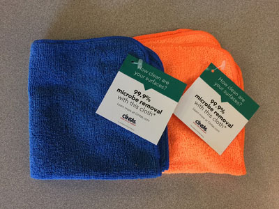 HC-1075T MICROFIBER WIPES WITH TAG (50/PK) 12/18