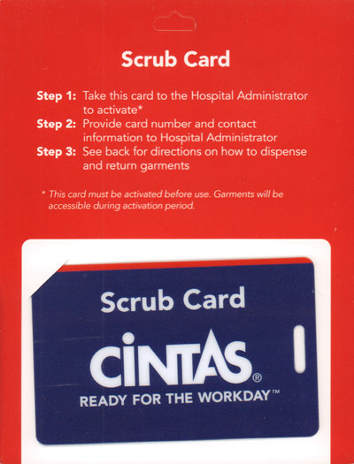 HC-1350 CINTAS SCRUB MAG STRIP CARD (50/PK) 5/18 (DIG)