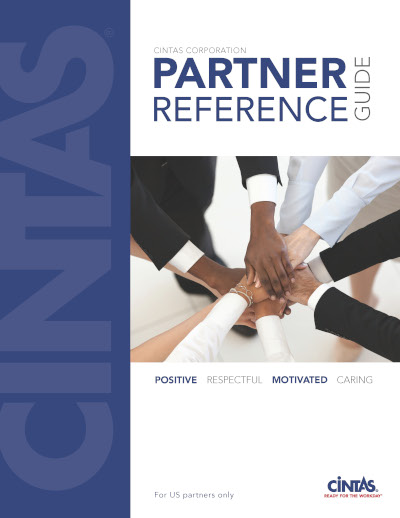 HR-PRG CINTAS PARTNER REFERENCE GUIDE ENGLISH/SPANISH (5/PK) Rev. 4/23