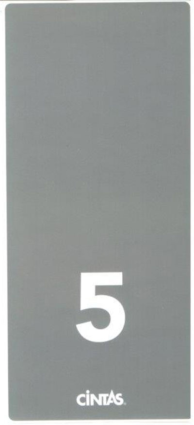 FS-2667 ZONE CLEANING STICKER GRAY (10/PK) 9/14