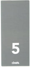 FS-2667 ZONE CLEANING STICKER GRAY (10/PK) 9/14