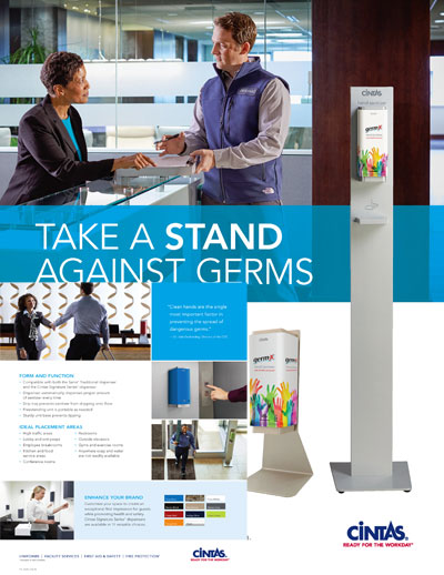 FS-3520 HAND SANITIZER STAND SALES SHEET (25/PK) rev. 4/20 