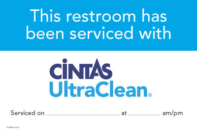 FS-4660 ULTRACLEAN SERVICE DECAL/MIRROR CLING (25/pk) 4/20