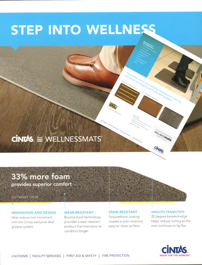 FS-5065-FL CINTAS WELLNESS MATS SELL SHEET (50/PK) 7/19